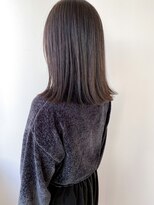 ネイヴィル オモテサンドウ(navile omotesando)&nbsp;ブリーチなしグレージュ×ナチュラル外ハネロブ