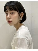 大人ナチュラル/前下がりグラデーションボブ/小顔ショート