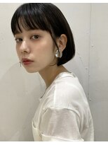 キー(kii) 大人ナチュラル/前下がりグラデーションボブ/小顔ショート