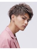 短髪刈り上げツーブロックアップバング