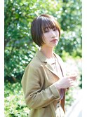 大人可愛い　ひし形耳かけショートボブ　20代 30代 40代