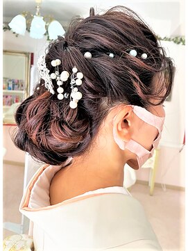 デザインヘアーピアジェ 八木店(DESIGN HAIR PIAGET) ☆2022年・ピアジェ卒業式☆最新アップ&着付&メイク☆