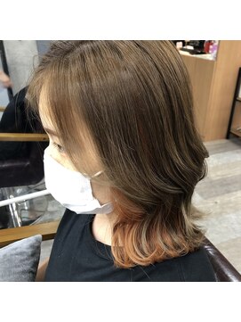 フェリア 松山(Feria) 【Feria松山】オレンジ×インナーカラー-相原愛梨-