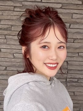 ハイバレーヘアーメゾン(HIGH VALLEY HAIRMAISON) タッセルボブ　ピンク　ラベンダー　ショートボブ　外ハネボブ