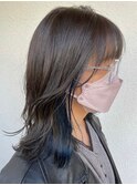 くびれ レイヤー 顔周り 小顔 20代30代 アッシュ 前髪