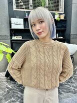 チュダック(ChuDuck)&nbsp;韓国風《シルバーブルー》ハイトーン/ケアブリーチ/ダブルカラー