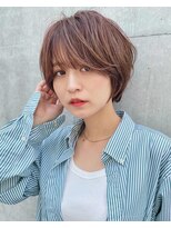ミィ 表参道(mee.)&nbsp;前髪/アンブレラカラー/こなれミディ/イメチェン/ぱっつんボブ