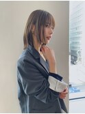 レイヤーボブ*顔周りレイヤー*ミディアムヘア*30代40代50代