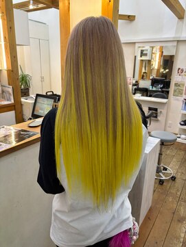 ギャラクシー ヘアードレッサーズ(galaxy hairdressers) ミルクティーベージュエクステバレイヤージュ