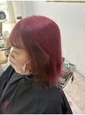 ラベンダーピンク外ハネボブケアブリーチ所沢韓国