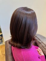 テラスヘア 三条(TERRACEhair)&nbsp;イルミナ新色アースで艶々コーラルブラウンページュ