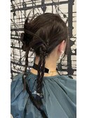 三つ編みヘアセット