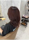 セミロング/ピンクブラウン