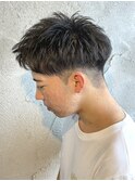 メンズショートツイストスパイラルパーマ群馬高崎眉毛韓国刈り上