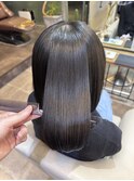 ミニボブ　髪質改善ストレート