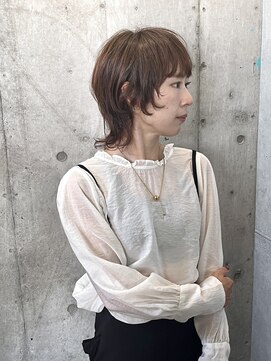 ドアベルヘアリビング(Door Bell hair Living) マッシュウルフ×暗めカラー