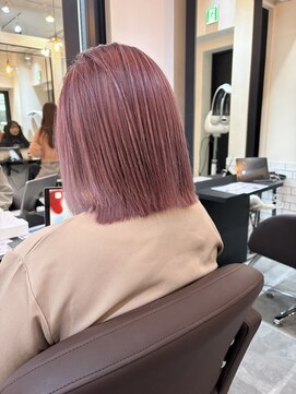 サロンドミルク 溝の口店(salon de MiLK) 10代20代30代/ボブ/ピンクラベンダー/ケアブリーチ［溝の口］