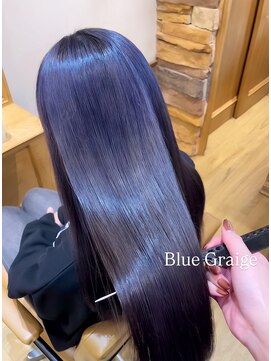 アロマ ヘアー ルーム 新宿3号店(AROMA hair room) ブリーチベースに暗めブルーグレージュで大人可愛く