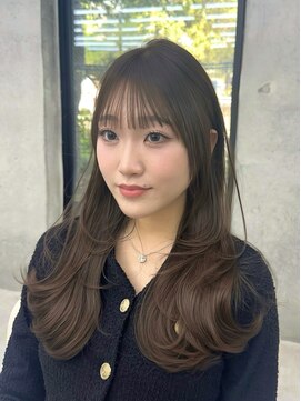 ビューブルー 亀戸錦糸町(VIEW BLUE) 【顔周りレイヤー】黒髪カタログ/クラゲヘアー/小顔に見せるヘア