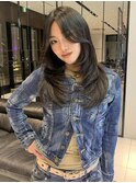 レイヤーカット・顔周りカット・海外風・流れる前髪［国分寺］
