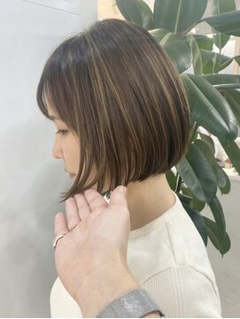 GBG 宇都宮 くびれショートボブ40代50代グレイカラー白髪染め白髪ぼかし