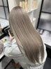 【ダメージ最小限】カット+リタッチケアブリーチ+透明感カラー ¥18500