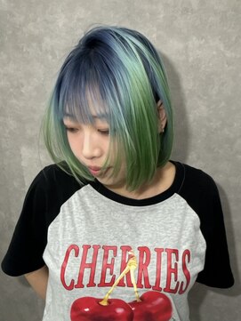 いろあそび 八王子 ネイビー×ミント