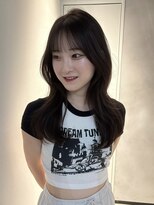 アンドカオマワリカットファム(Fann.)&nbsp;レイヤーカット 顔まわり 前髪 韓国風 髪質改善 艶髪 くびれ巻き
