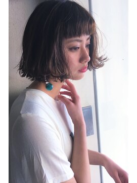 リマ(RIMA) 【RIMA】 外国人風☆切りっぱなしボブとグレージュAsh