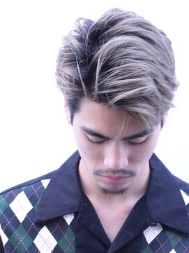 ガズル ハラジュク(GUZZLE HARAJUKU) カジュアルなハイトーンかきあげスタイル