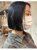 【keen×田中】ネイビー×ボブ