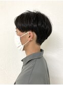 メンズカット/センターパート/グラデーションマッシュ