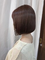 スイート ヘアデザイン(Suite HAIR DESIGN)&nbsp;秋色 ピンクブラウン ミニボブ