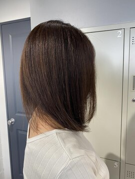 シェル 吉祥寺(shell) グレージュカラー/ボブウルフ/黒髪/ココアベージュ