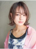 ベビーバング/外ハネボブ/ペールベージュ/髪質改善/TOKIO/20代