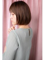 カバーヘア ブリス 戸田公園西口店(COVER HAIR bliss)&nbsp;シルキーベージュ前下がりぱっつんボブZ戸田公園20代30代40代