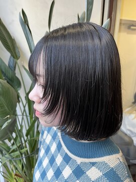 アン(Hair make un) 【ボブヘアー】顔まわりレイヤー