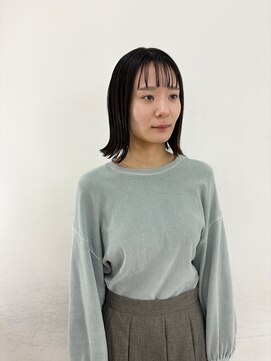 エンドリンク(endlink) 黒髪ぱつっとロブ