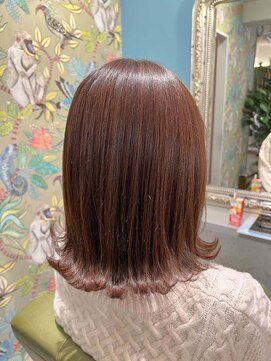 ムーン(moon) #グレーベージュ#レイヤーロング#アッシュカラー#前髪パーマ