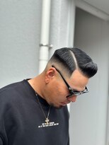 ヘアーラボ 樟葉(Hair Labo)&nbsp;サイドパート スキンフェード 南楠葉