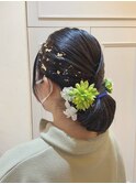 タイトシニヨンヘアセット