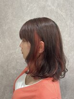 ココスタイル(Koko style)&nbsp;大人インナーカラーレッド