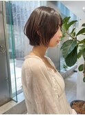【森千晶】ブリーチなしダブルカラーで叶う透けるオリーブカラー