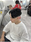 ルーズパーマ×フェード