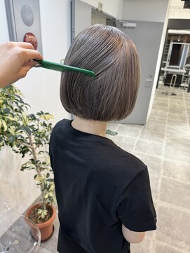 ペレ 栄店(PELE) 前髪/アンブレラカラー/こなれミディ/イメチェン/ウェーブパーマ