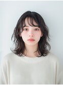 愛されふんわりパーマミディ