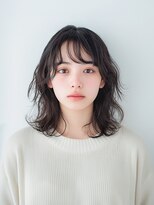 花やの前の美容室 南アルプス店&nbsp;愛されふんわりパーマミディ