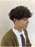メンズツイストスパイラルパーマ