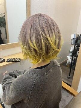 デイトゥデイトゥルーカラーズ(DAY TO DAY true colors) エンドカラー【ピンクベージュ×イエロー】