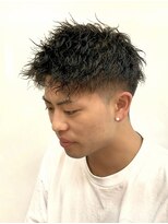 銀座マツナガ 神田店&nbsp;ツーブロ ツイストスパイラル 束感